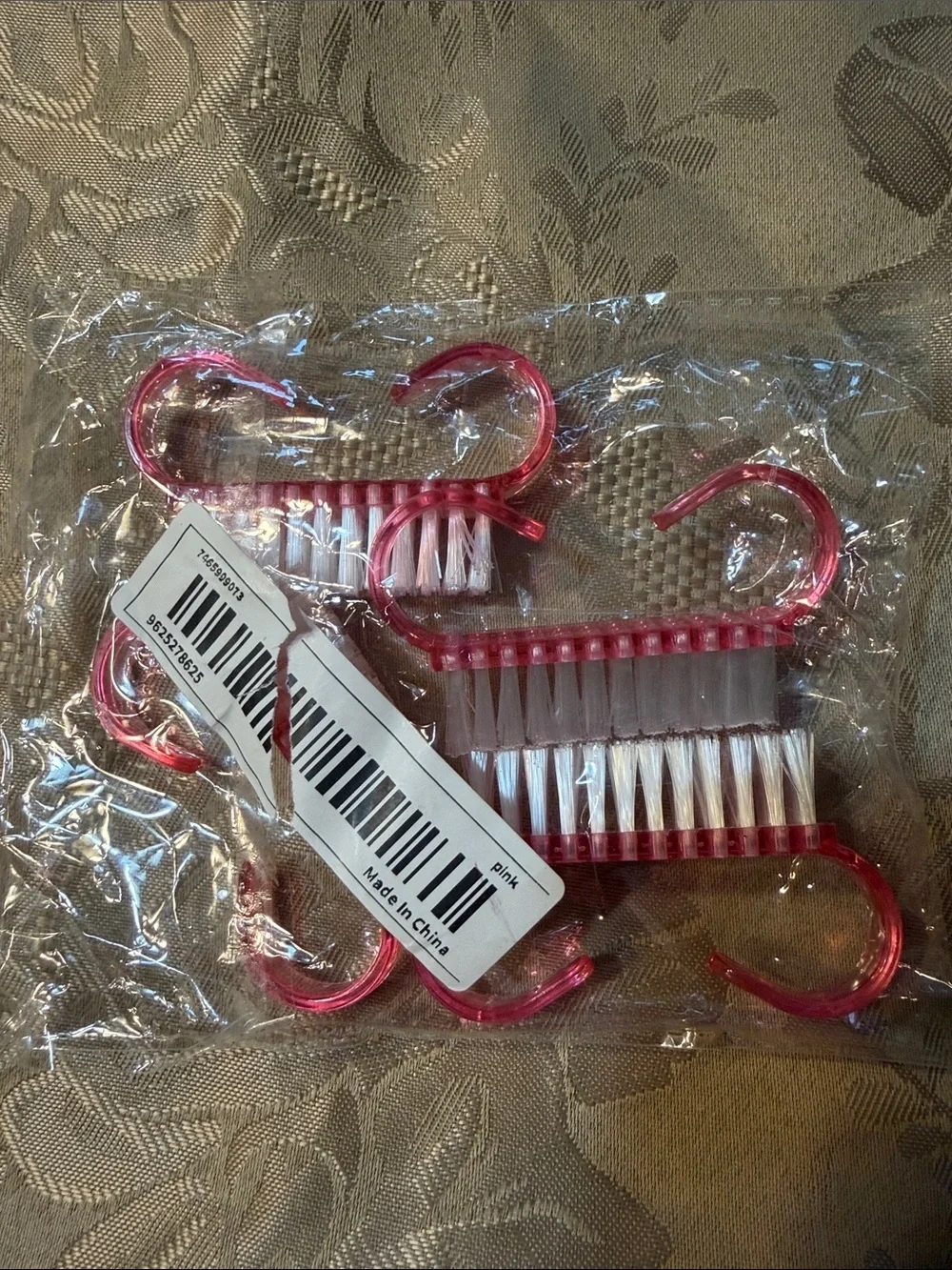 Set of Pink Nail Brushes - Pack of 4